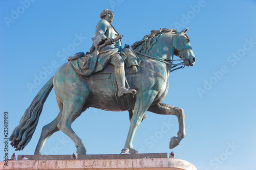 Puerta del Sol Square  statue of King Charles III  Madrid  Spain