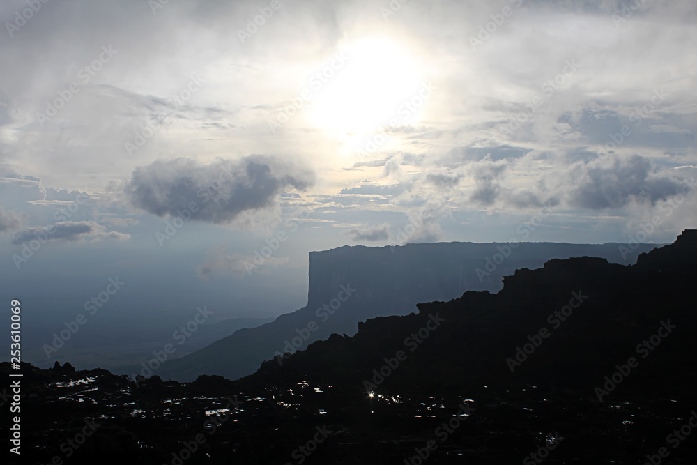 Fototapeta premium Atardecer en canaima