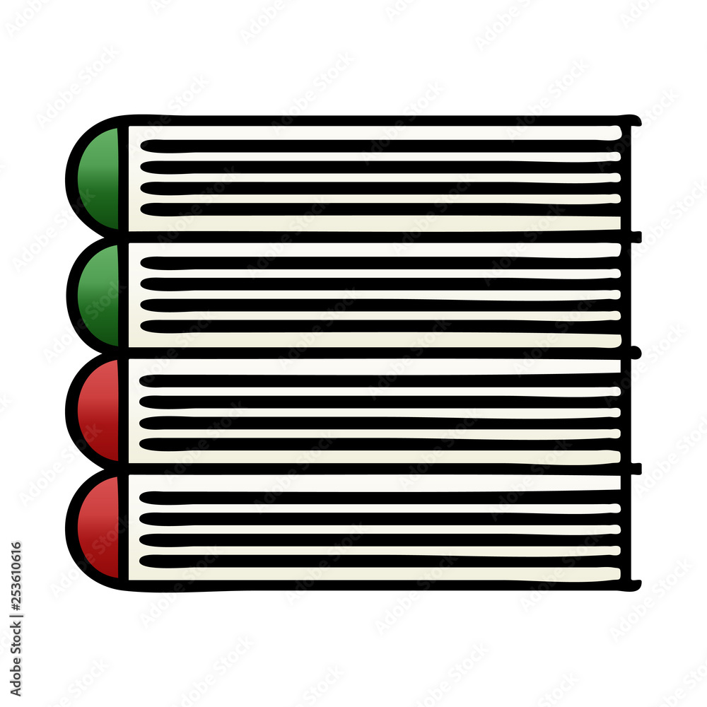 gradient shaded cartoon stack of books gradient shaded cartoon stack of books