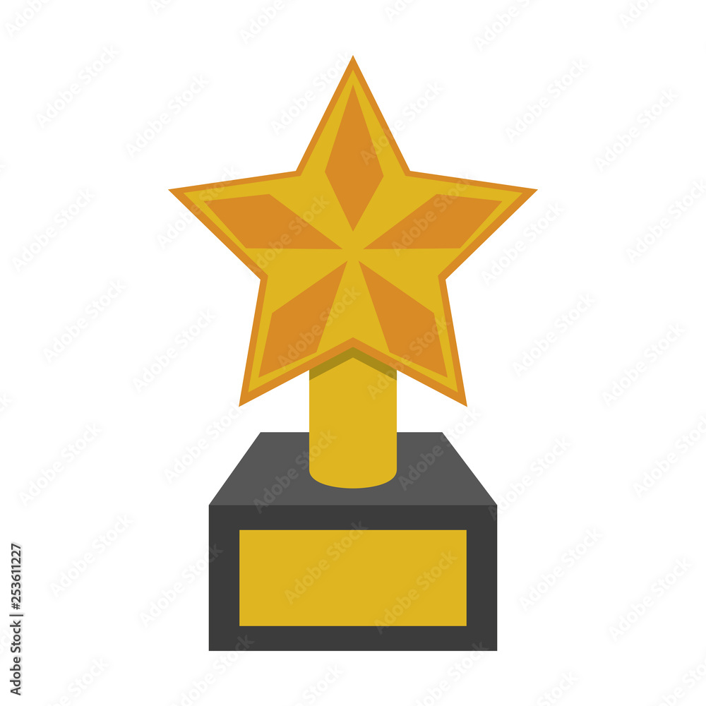 Cinema star award symbol isolated Cinema star award symbol isolated