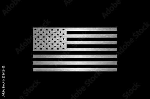 American Flag Metal Badge USA Emblem Design
