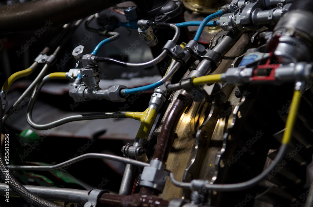 Dual turbojet engine for Ukrainian aircraft up-close Dual turbojet engine for Ukrainian aircraft up-close