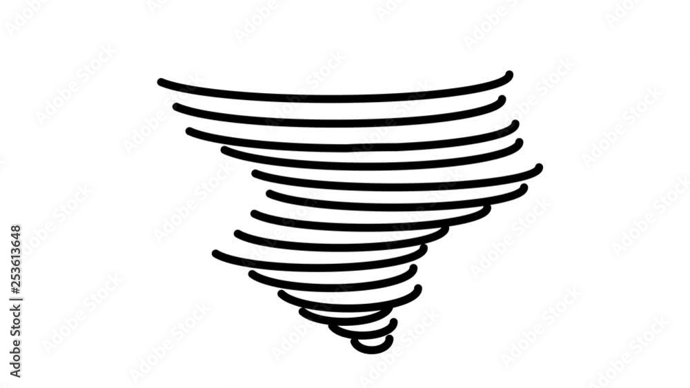 line icon animation hurricane line icon animation hurricane