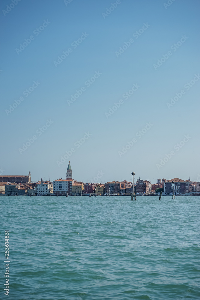 Italy, Venice, a large ship in a body of water