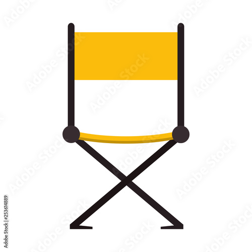cinema directors chair isolated