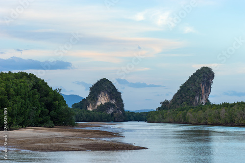 Khao Khanab Nam mountains in Krabi province in Thailand