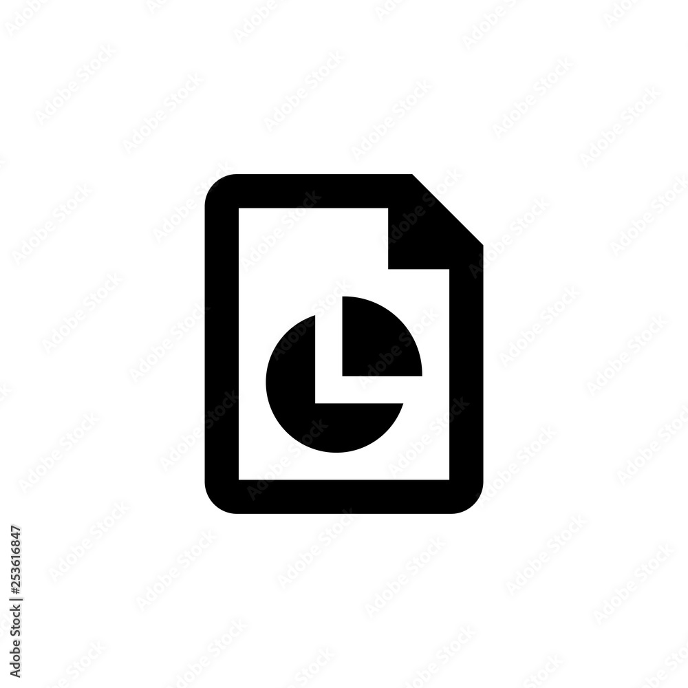 Finace raport file icon. Business document sign Finace raport file icon. Business document sign