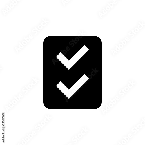 Checklist icon. Skill sign