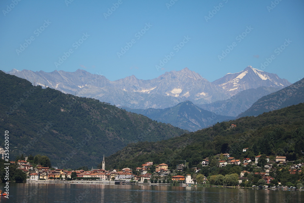 Fototapeta premium Mergozzo lake in summer, Italy