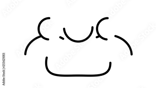 line icon animation people