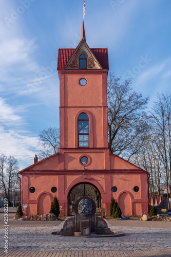 Historic chapel in Dukora, Belarus photo