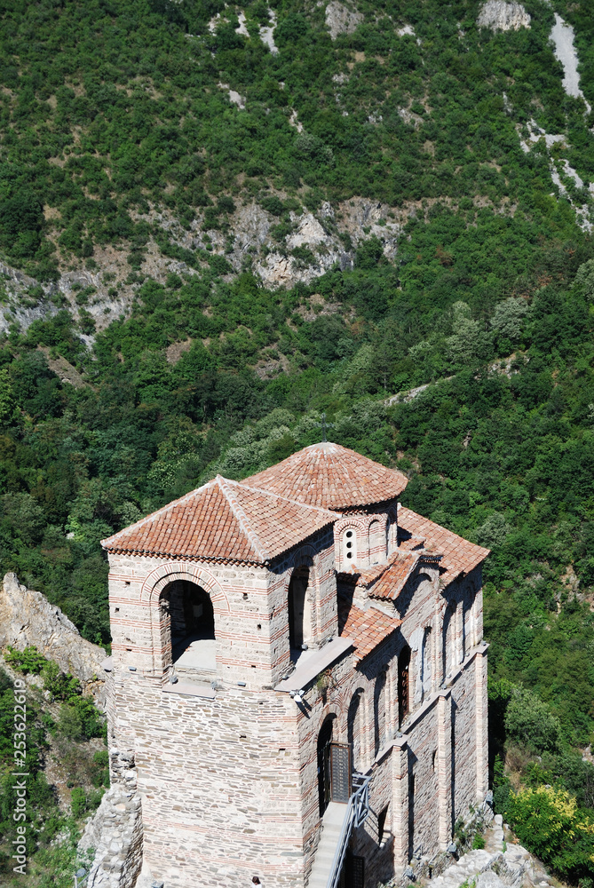 The fortress of the Bulgarian Tsar Ivan Assen II - located near Asenovgrad, Bulgaria.