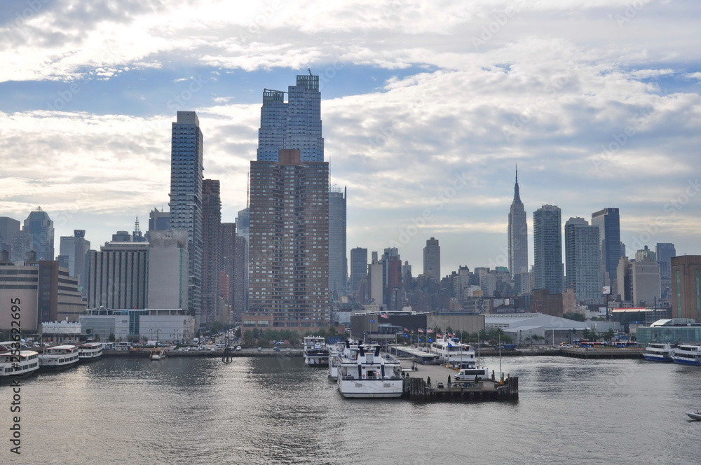 A View of New York City from Hudson River, USA