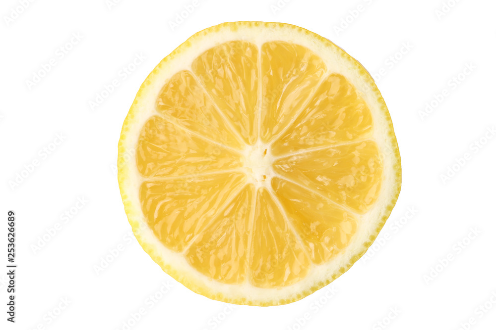 lemon slice isolated top view . lemon texture lemon slice isolated top view . lemon texture