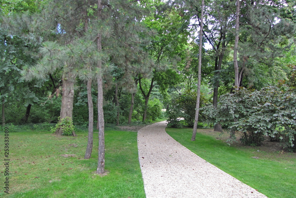 Park on Margaret Island in Budapest, Hungary