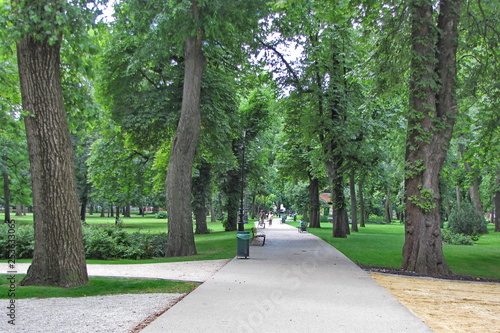 Park on Margaret Island in Budapest, Hungary