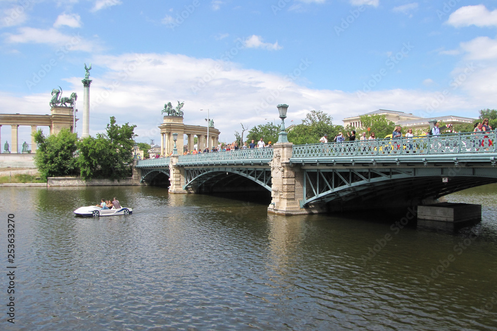 Margit Bridge in Budapest, Hungary