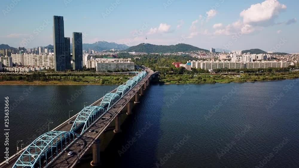 Beautiful cityscape.Aerial view of Seoul City Skyline,South Korea. Beautiful cityscape.Aerial view of Seoul City Skyline,South Korea.