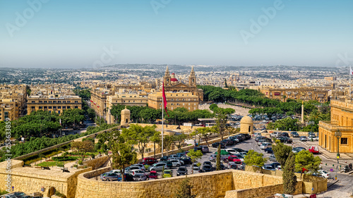 A view over Valletta city, capital of Malta.