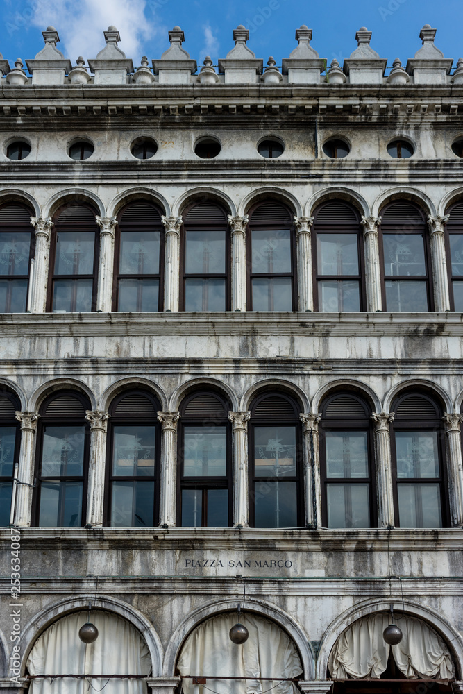 Italy, Venice, Piazza San Marco, LOW ANGLE VIEW OF BUILDING