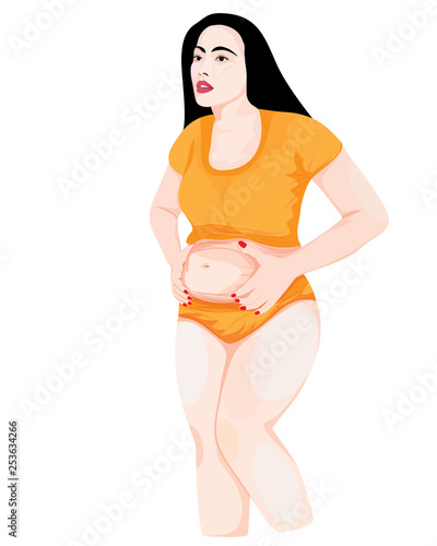 the fat lady vector design