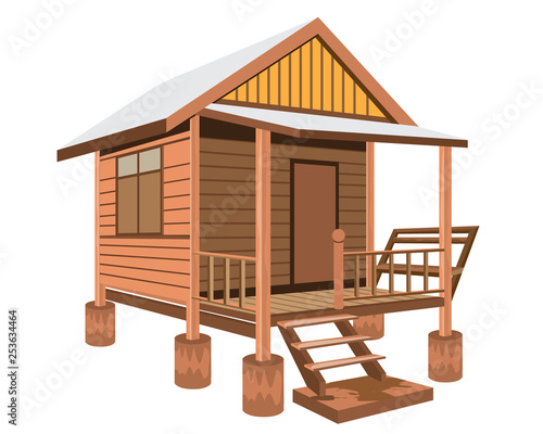 grass hut vector design