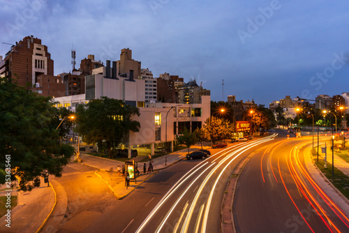 Long Exposure City Lights, Córdoba, Argentina