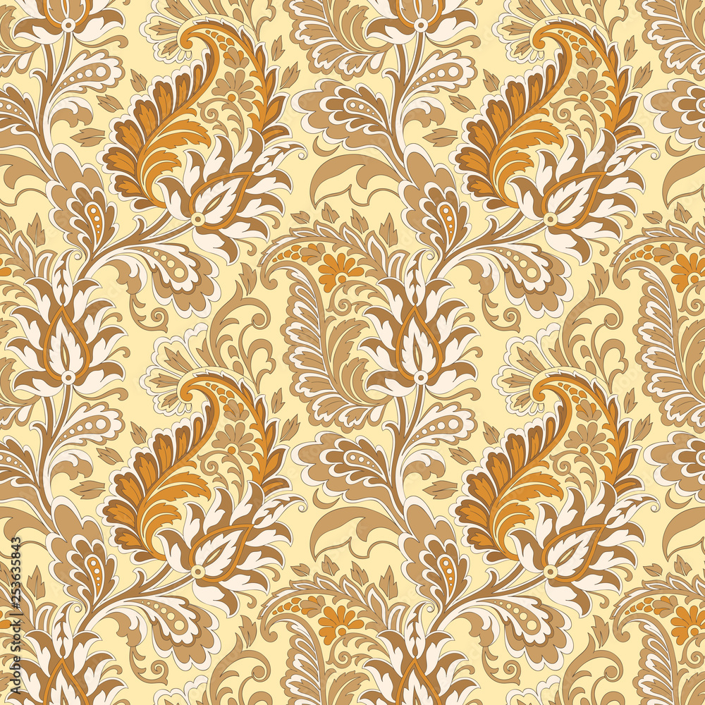Modern floral seamless pattern for your design. Modern floral seamless pattern for your design.