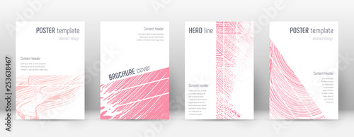 Cover page design template. Geometric brochure lay