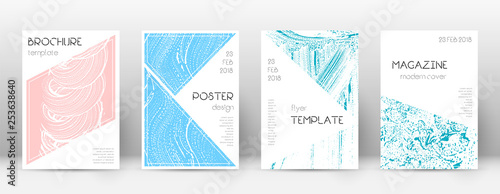 Cover page design template. Triangle brochure layo