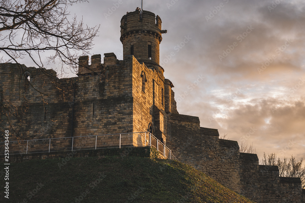 A view of some of the battlements of Lincoln Castle A view of some of the battlements of Lincoln Castle