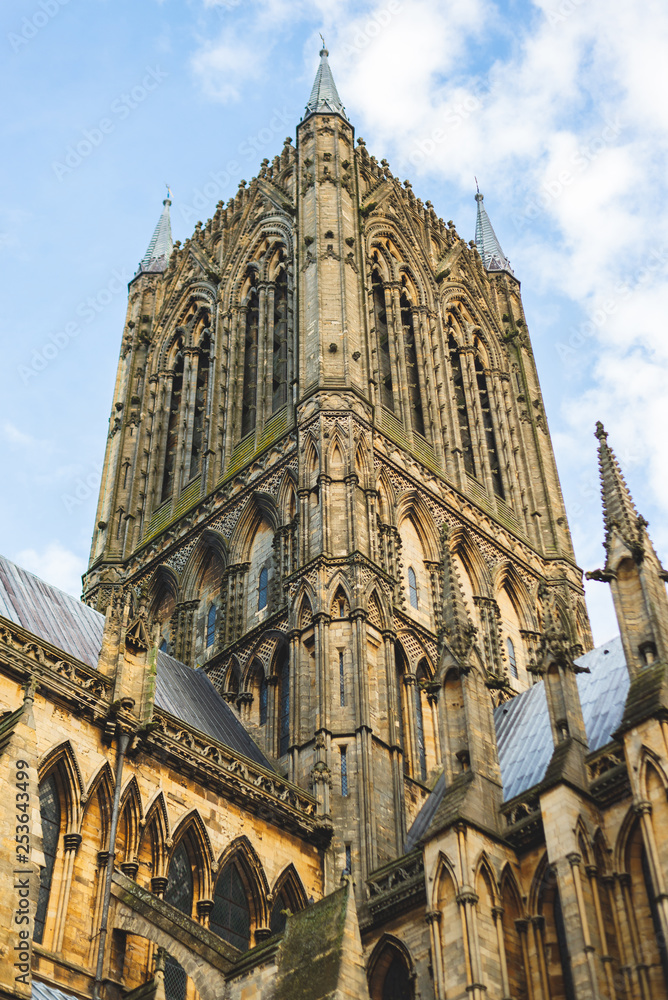 Fototapeta premium A shot of Lincoln Cathedrals tower