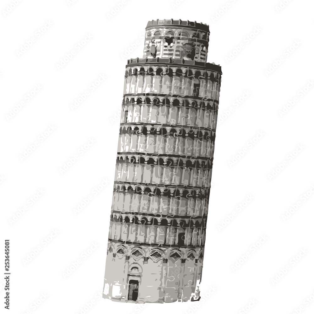 Leaning Tower vector
