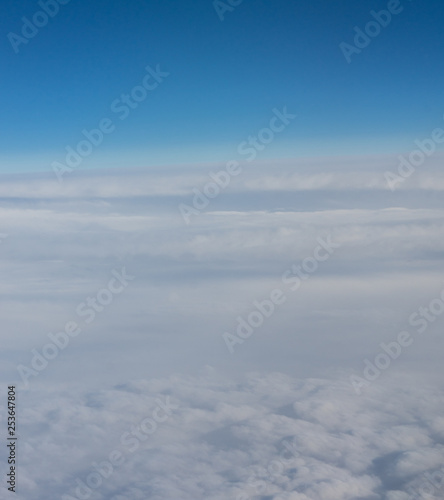 Netherlands, Hague, Schiphol, a plane flying in the sky © SkandaRamana