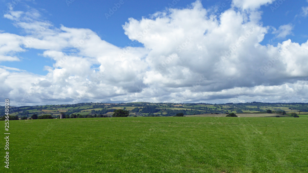 Springtime landscape near Hay on Wye, England. Springtime landscape near Hay on Wye, England.