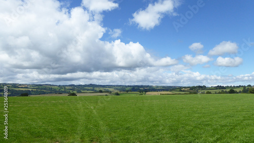 Springtime landscape near Hay on Wye  England.