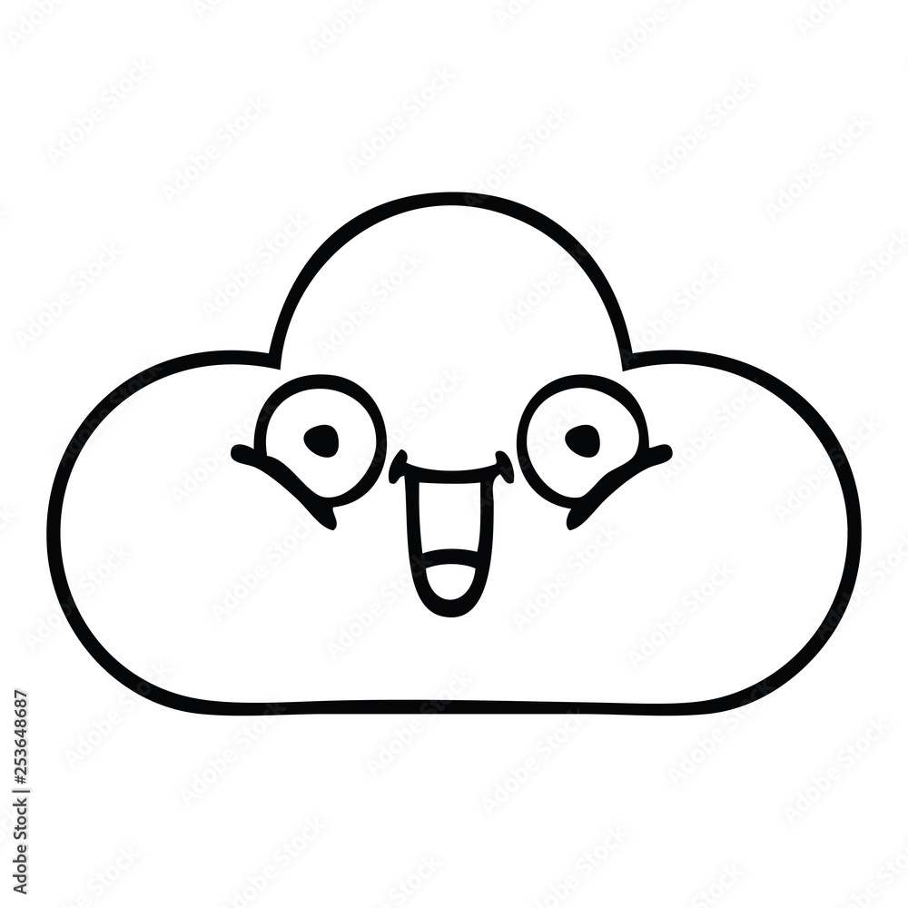 line drawing cartoon storm cloud line drawing cartoon storm cloud