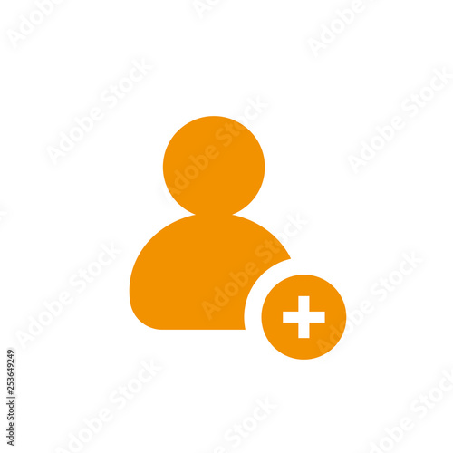 Filled add user super icon. Add user vector illustration for graphic design. Add user symbol.