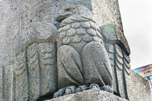 Stone Eagle 1910 Revolution Monument Mexico City Mexico