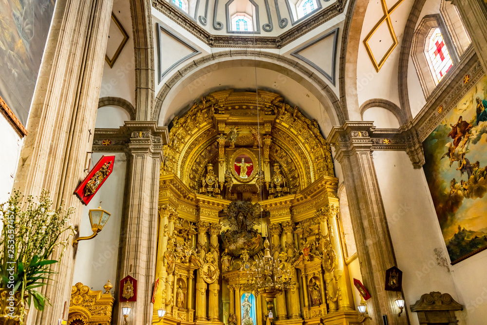 Basilica Altar San Francisco Church Mexico City Mexico