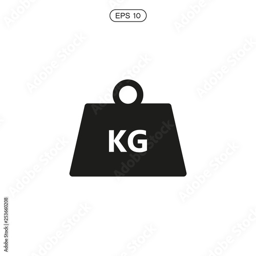 Weight kilogram icon - Vector