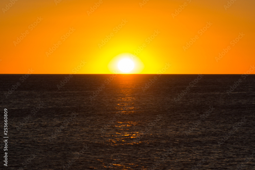 Fototapeta premium Atardecer en la playa