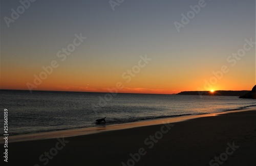 sunset on beach