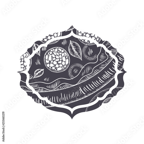 elegant frame victorian with italian food