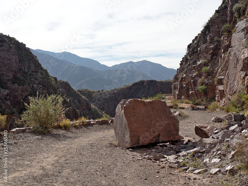 The view along famous route 40, in La Rioja, Artgentina. photo