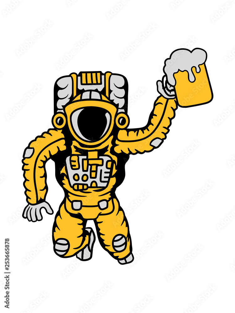 bier oktoberfest saufen trinken durst krug alkohol party astronaut weltall kosmonaut raumfahrer raumschiff rakete science fiction weltraumfahrer forscher fliegen schweben schwerelos raumanzug zukunft