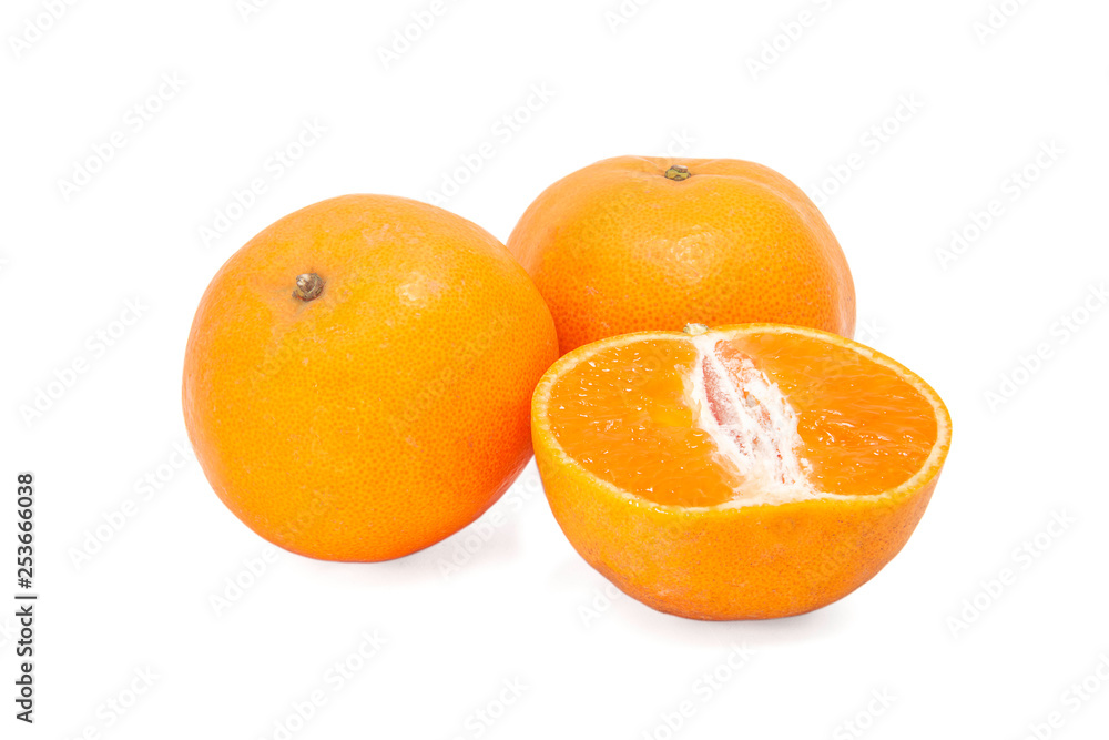 Orange fruit closeup isolated on white background Orange fruit closeup isolated on white background