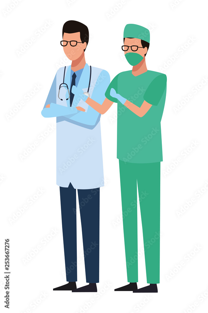 Fototapeta premium Jobs and professions avatar