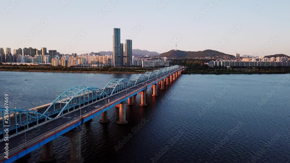 Beautiful cityscape.Aerial view of Seoul City Skyline,South Korea. Beautiful cityscape.Aerial view of Seoul City Skyline,South Korea.