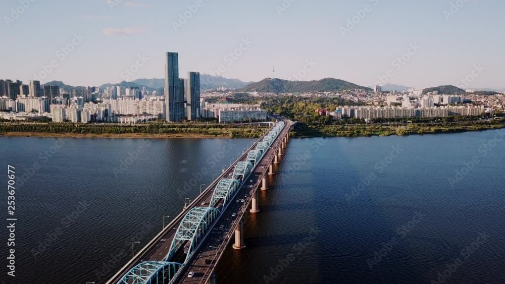 Beautiful cityscape.Aerial view of Seoul City Skyline,South Korea. Beautiful cityscape.Aerial view of Seoul City Skyline,South Korea.